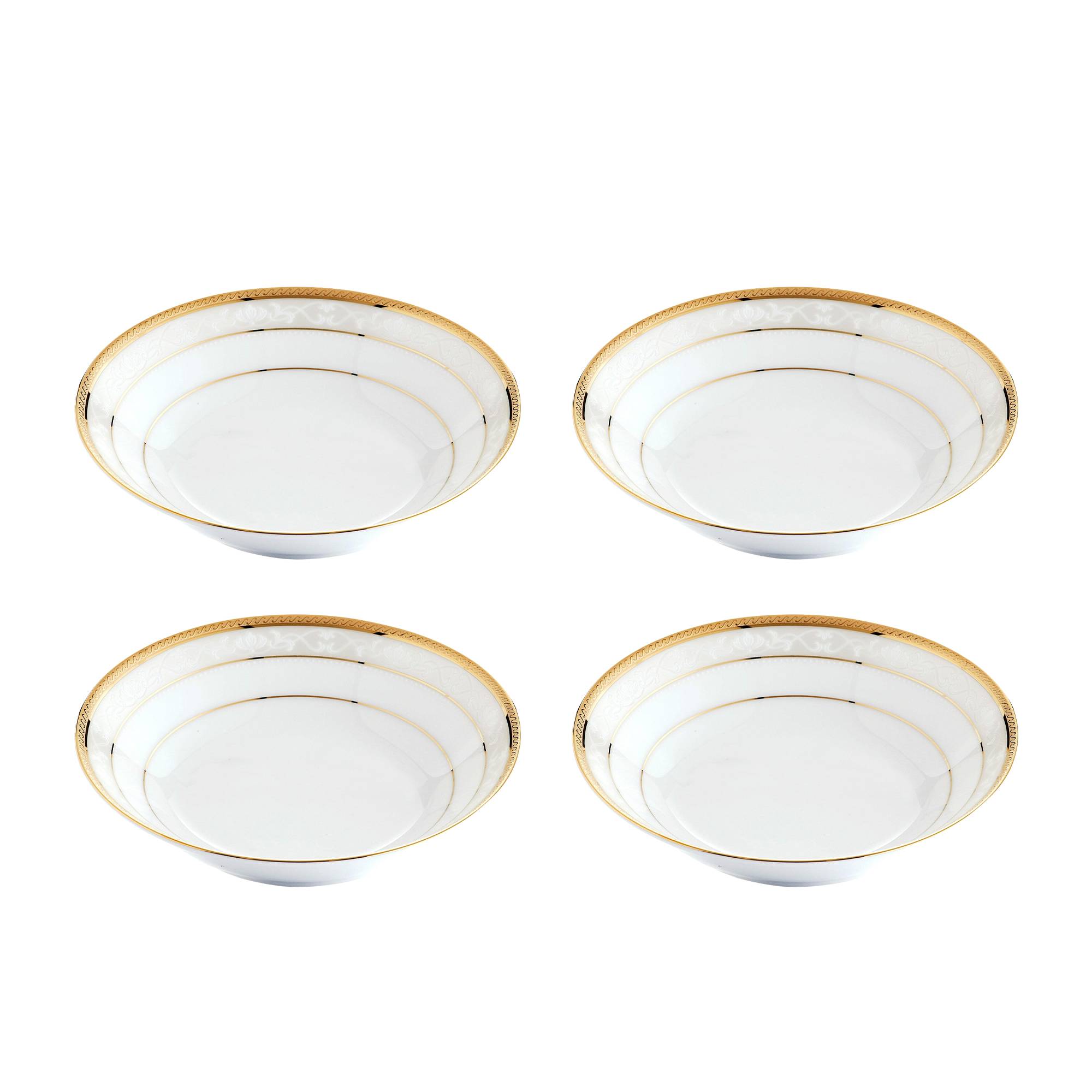 Noritake Hampshire Gold Dessert Bowl Set of 4 | Kitchen Warehouse